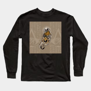 Awesome egyption design, anubis with all seeing eye Long Sleeve T-Shirt